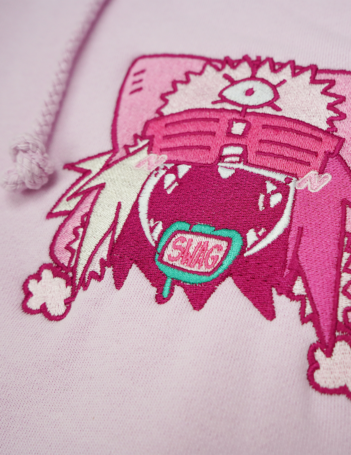 SWUG EMBROIDERED HOODIE (PINK)