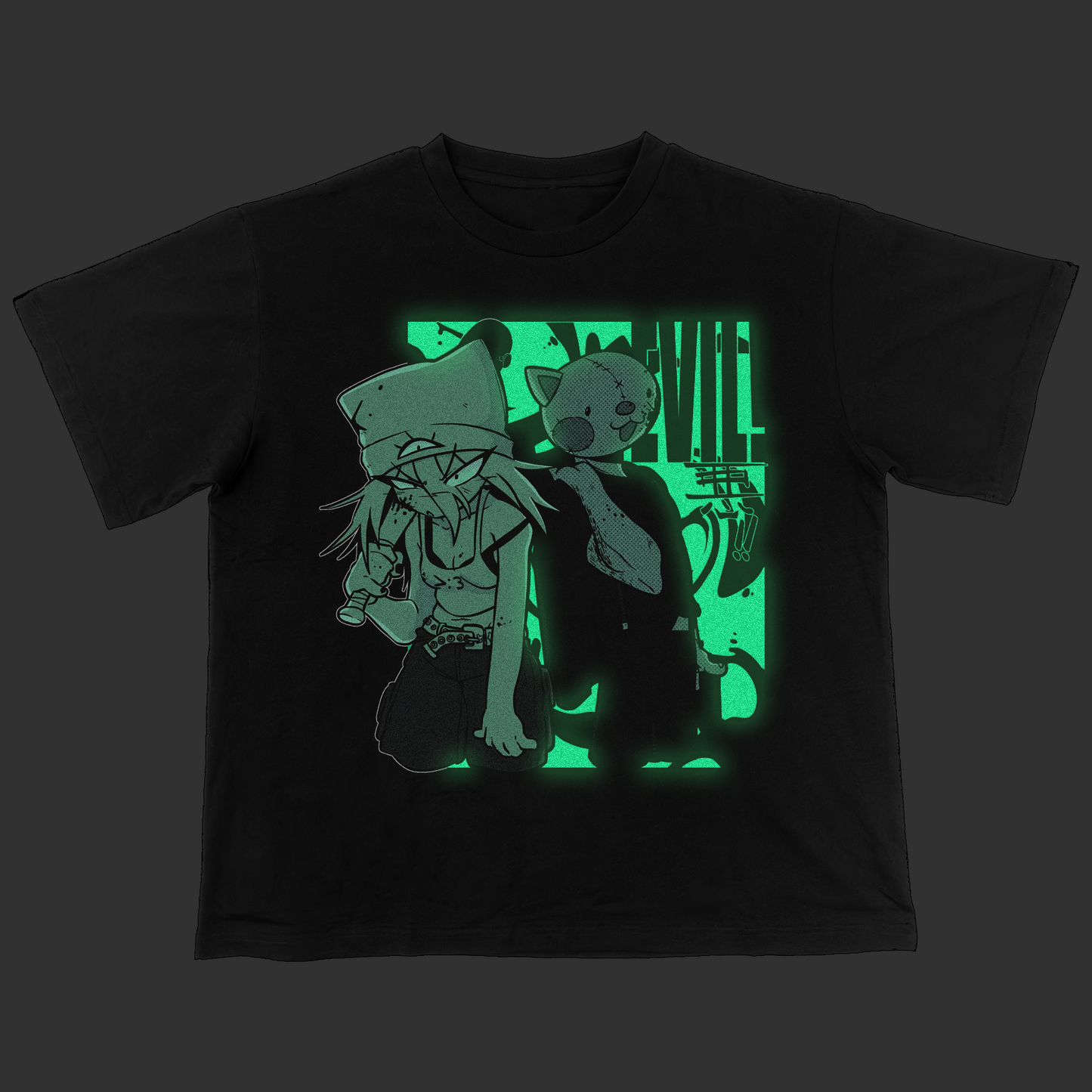 WOKE UP IN A BAD MOOD Glow in the Dark Tee